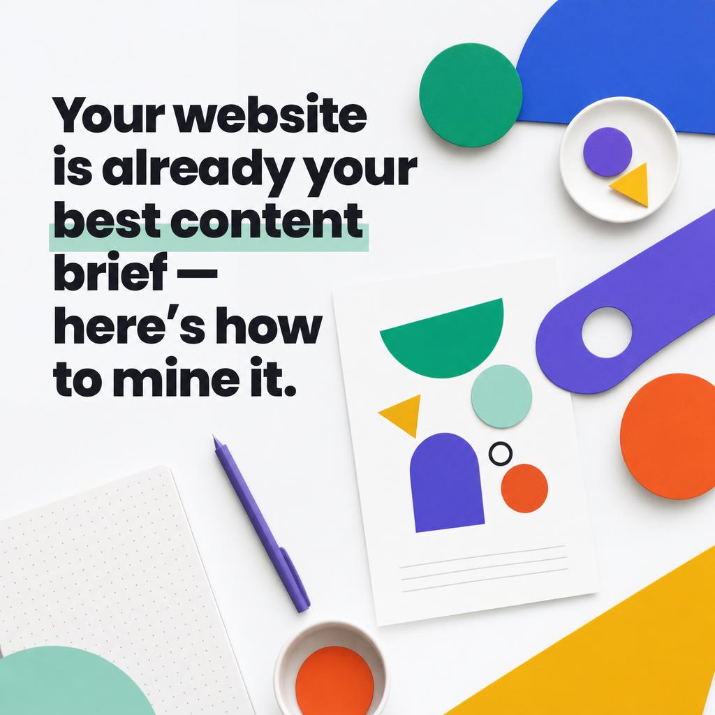 Your Website Is Already Your Best Content Brief — Here's How to Mine It
