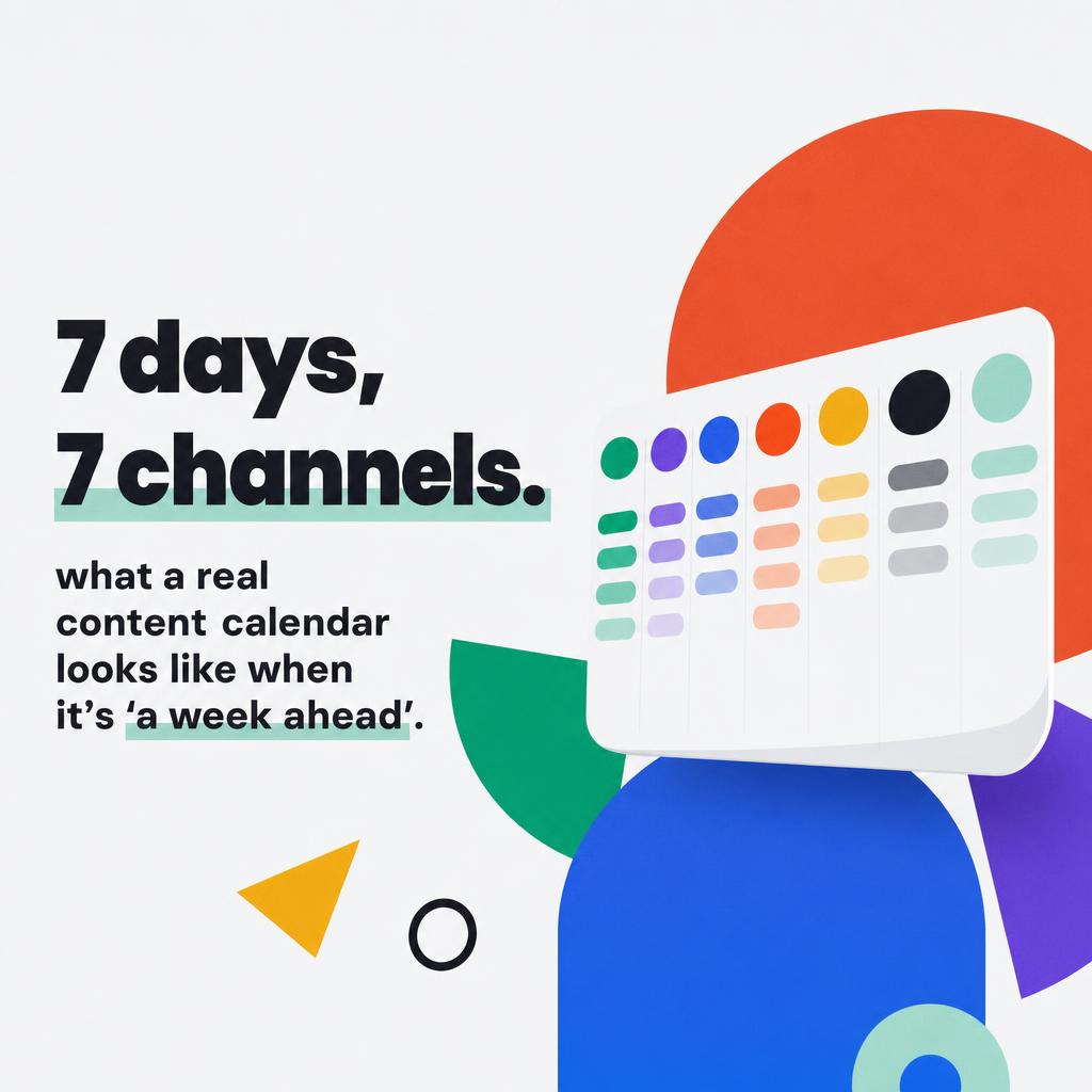 7 Days, 7 Channels: What a Real Content Calendar Actually Looks Like