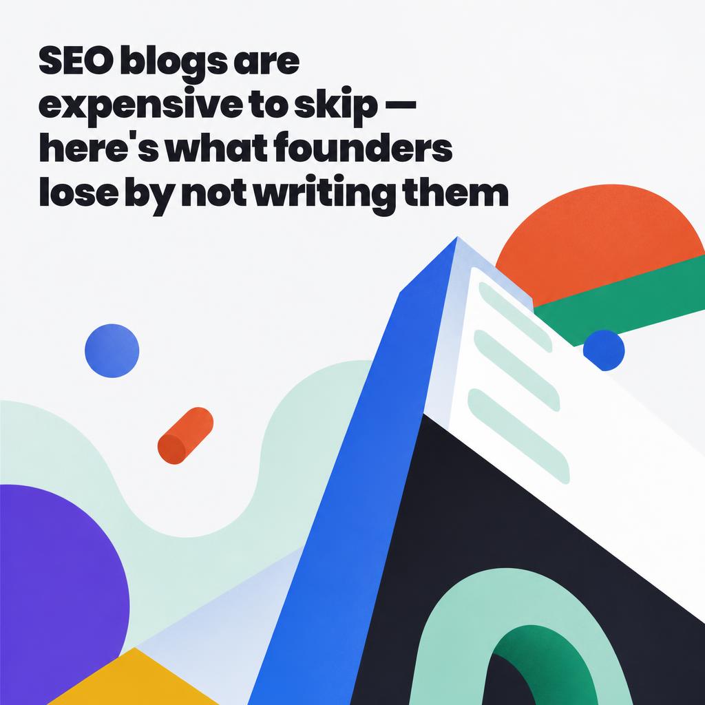 SEO Blogs Are Expensive to Skip: What Founders Really Lose by Not Writing Them